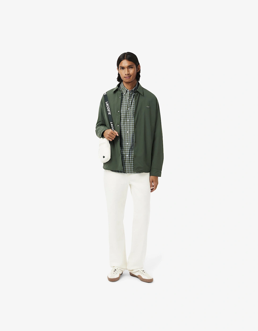 Regular-Fit Plaid Poplin Shirt
