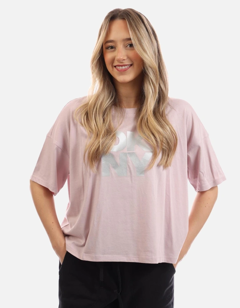 Foil Logo Cropped T-Shirt