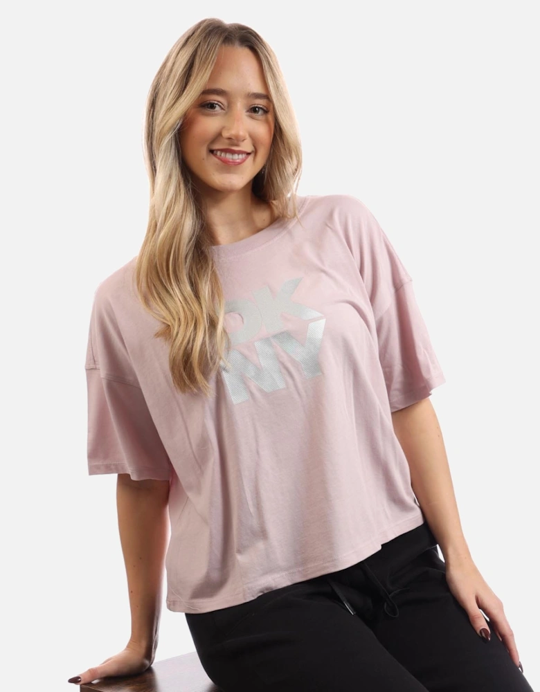 Foil Logo Cropped T-Shirt