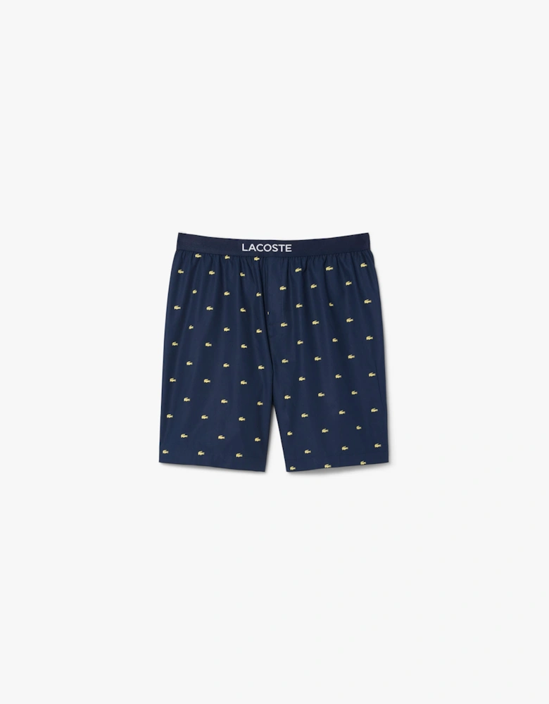 Printed Poplin Pyjama Shorts