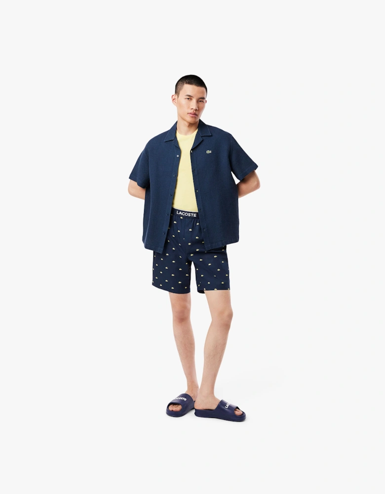 Printed Poplin Pyjama Shorts