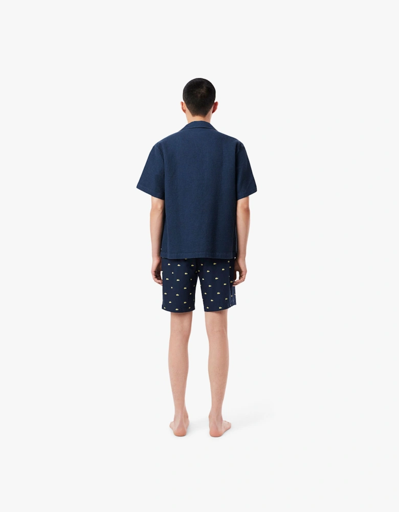 Printed Poplin Pyjama Shorts