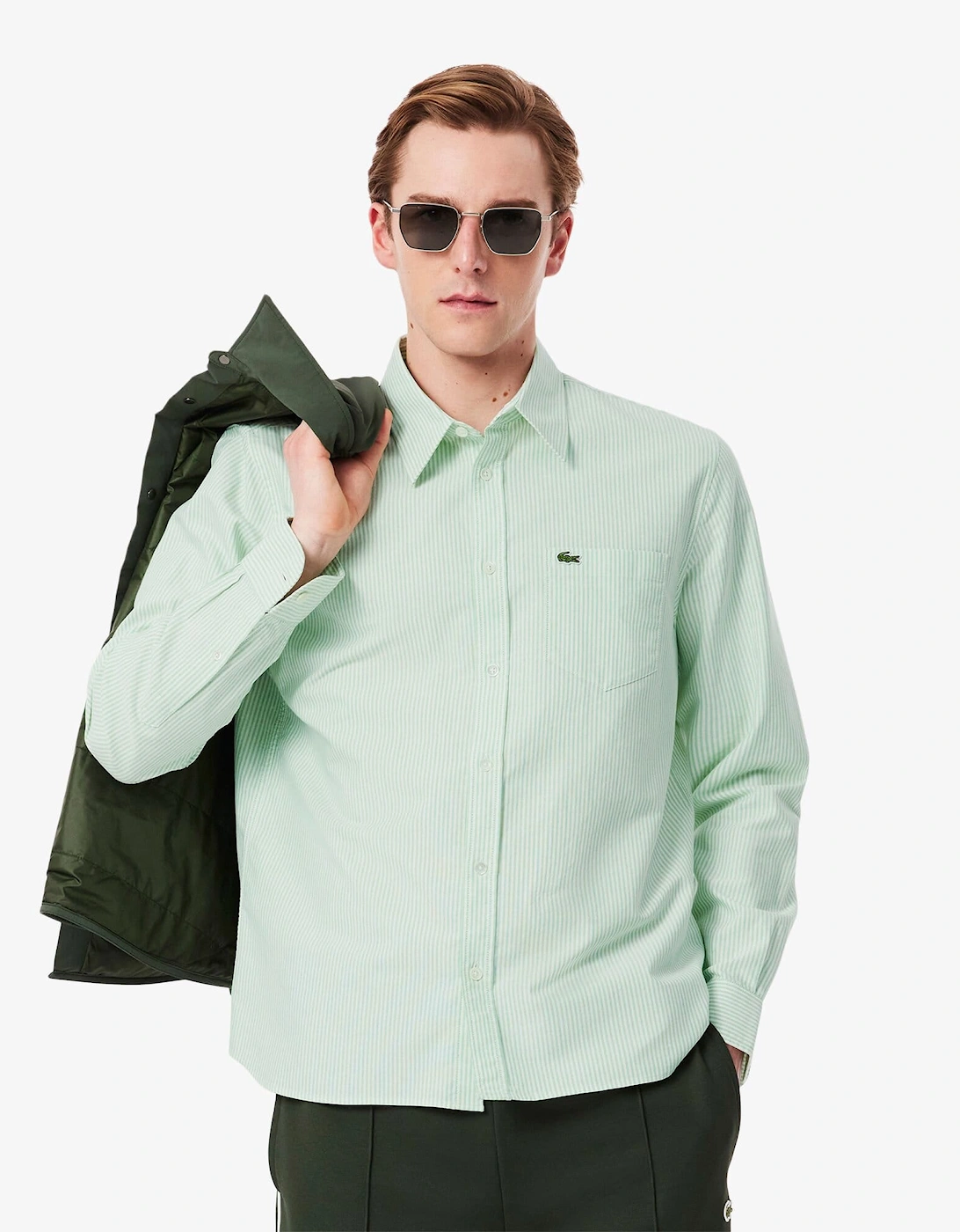 Regular-Fit Striped Oxford Shirt