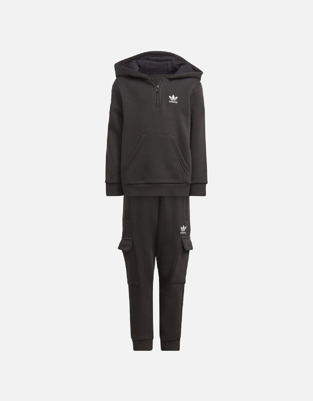 Infant Half-Zip Hoodie Cargo Pants Set