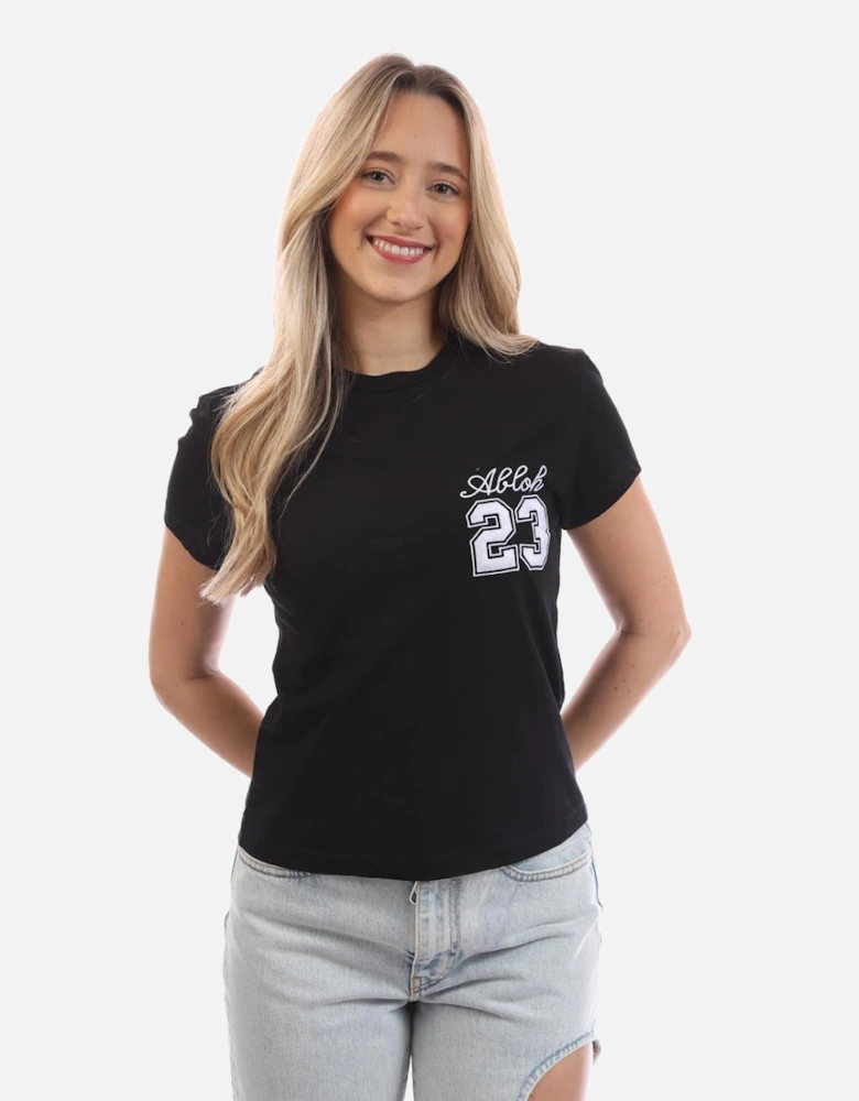 23 Embroidered Fitted T-Shirt