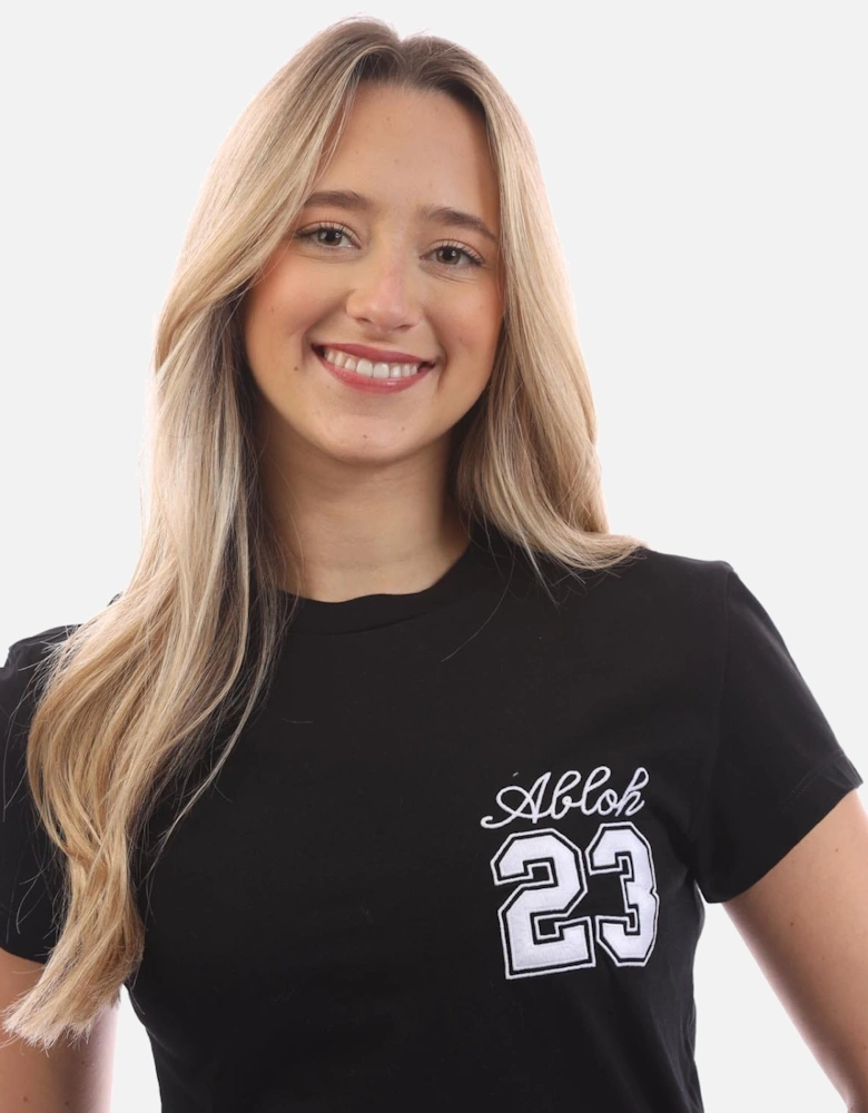 23 Embroidered Fitted T-Shirt