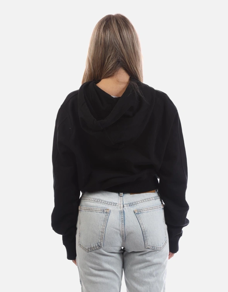 Meteor Flag Cropped Hoodie