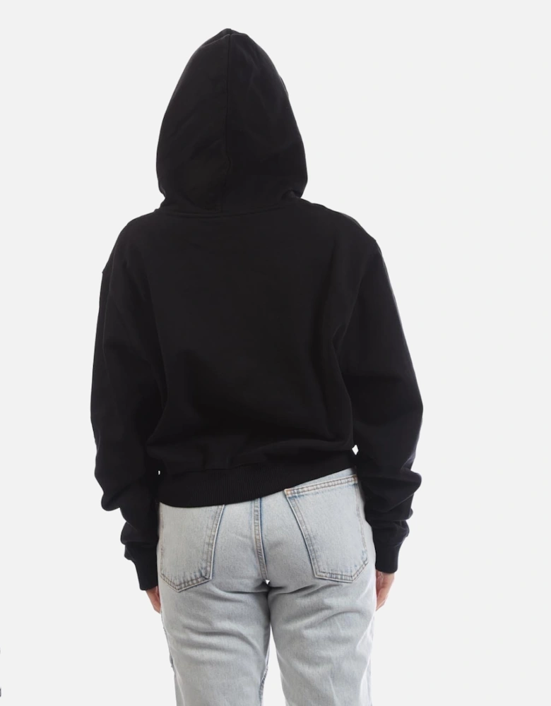 Off Stamp Cropped Hoodie