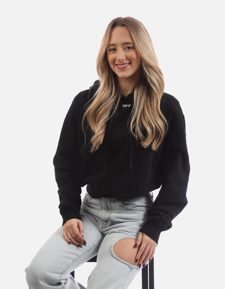 Off Stamp Cropped Hoodie
