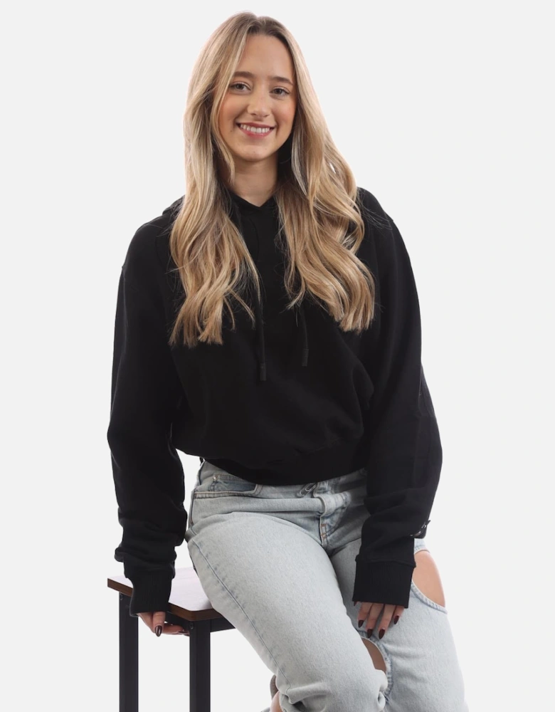 Meteor Flag Cropped Hoodie