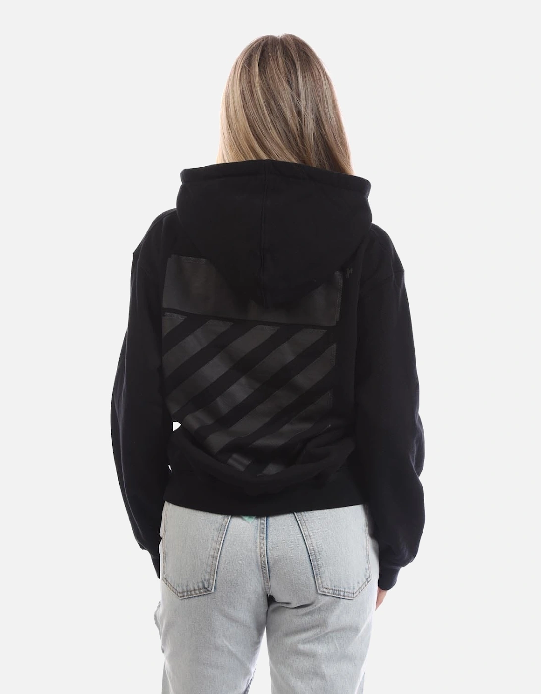 Diagonal Regular Zip-Up Hoodie