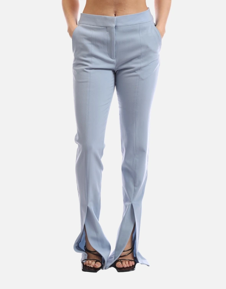 Wool Blend Basic Slim Pants