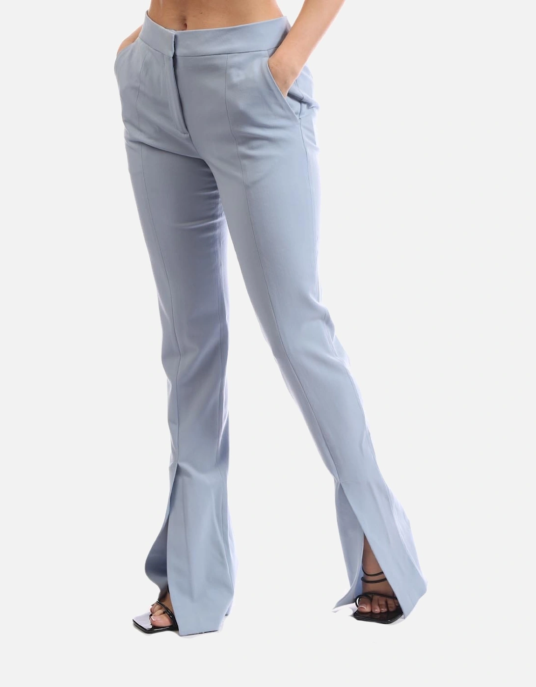 Wool Blend Basic Slim Pants