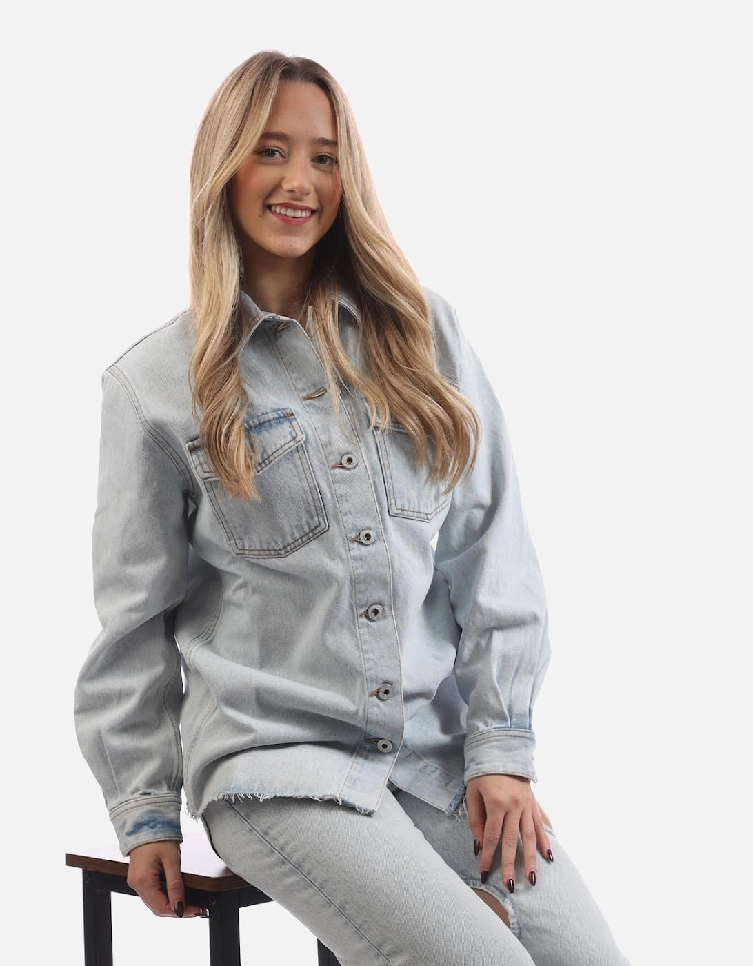 Diagonal Long Sleeve Shirt