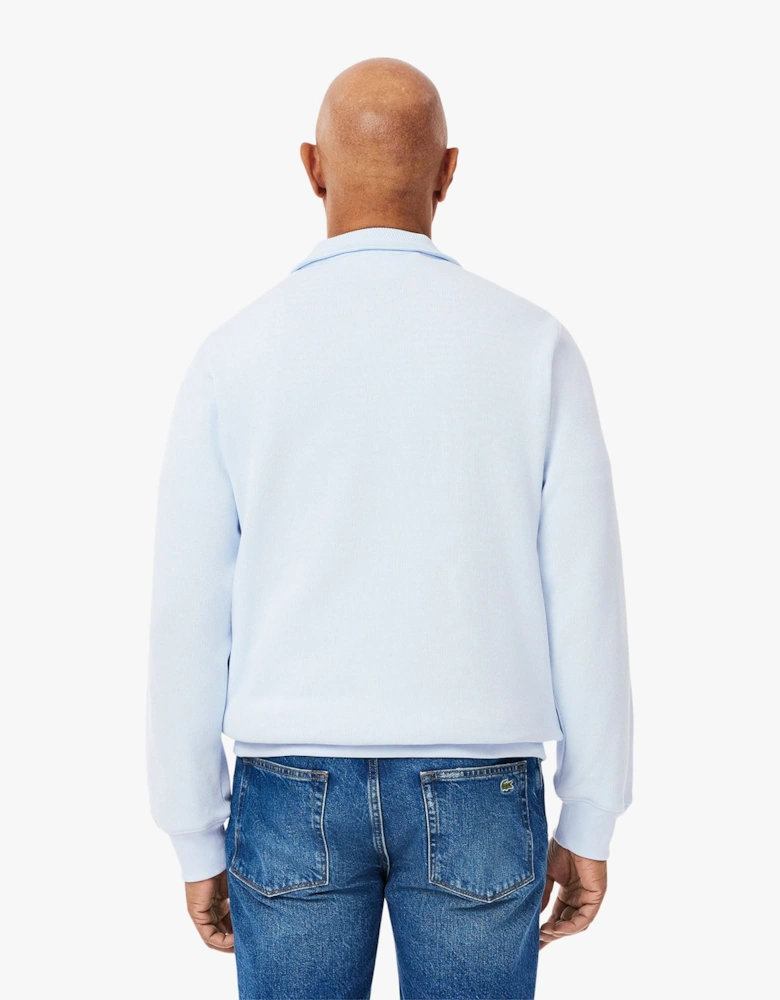 Zip Neck High Neck Interlock Sweatshirt