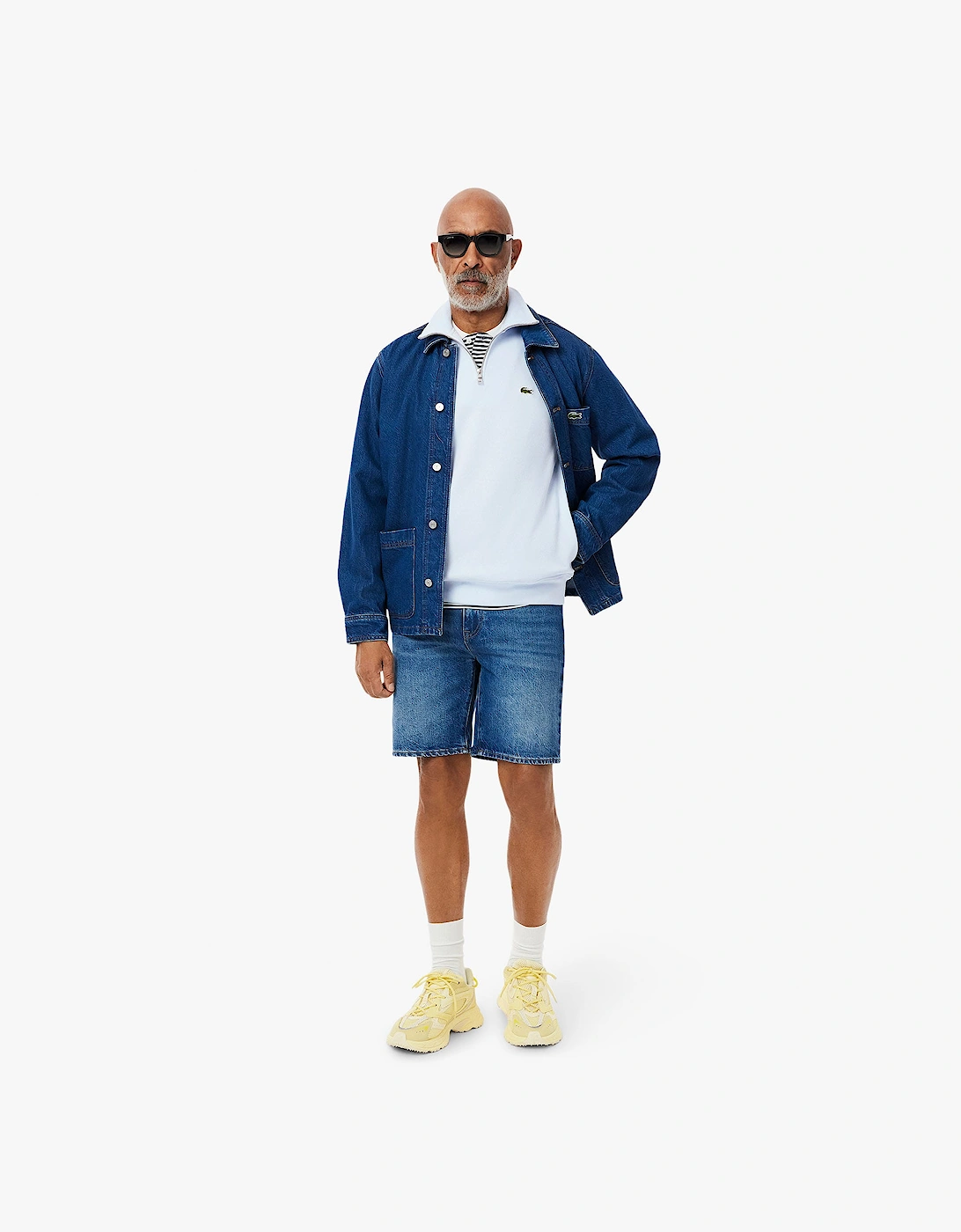 Zip Neck High Neck Interlock Sweatshirt