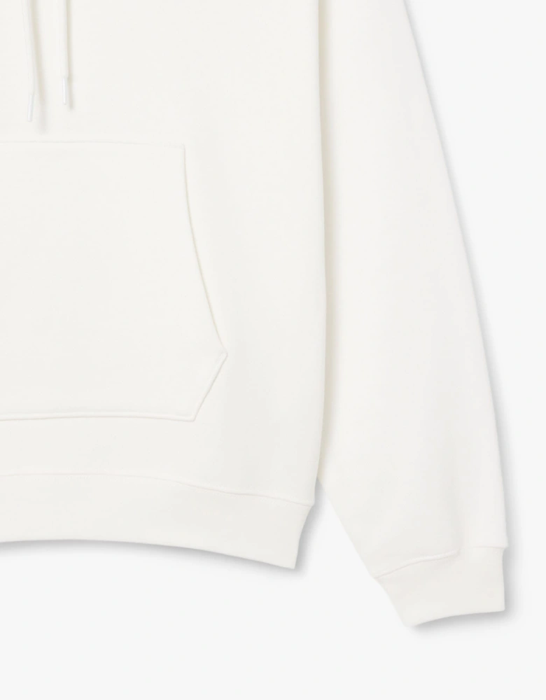 Loose-Fit Badge Accent Hoodie