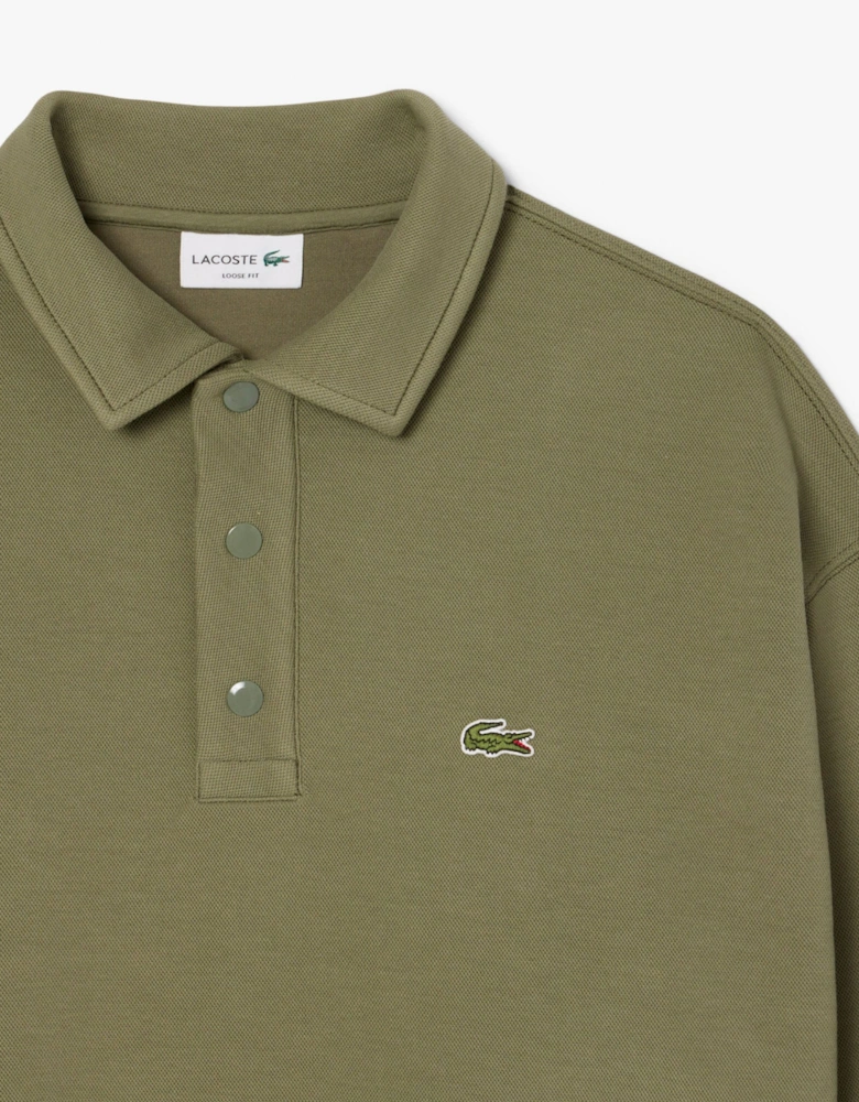 Loose-Fit Pique Sweatshirt