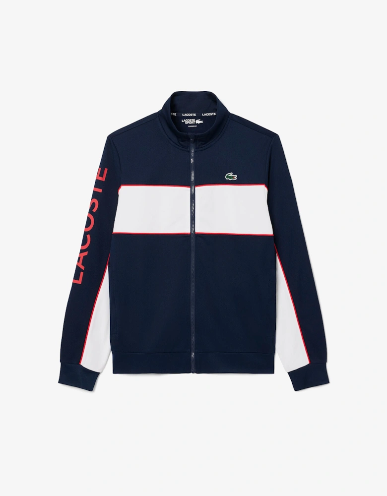 Print Branding Zipped Tennis Sweatshirt