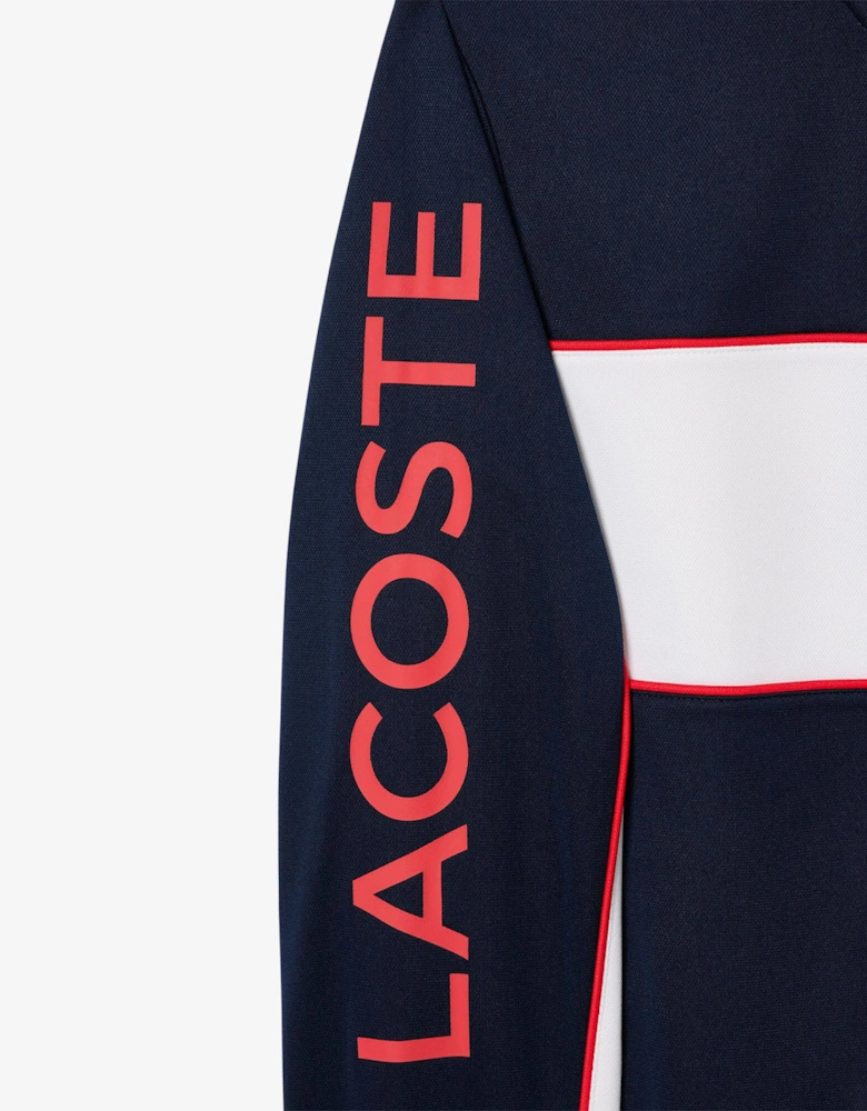 Print Branding Zipped Tennis Sweatshirt