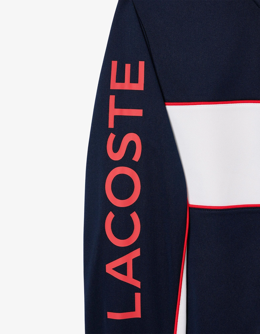 Print Branding Zipped Tennis Sweatshirt