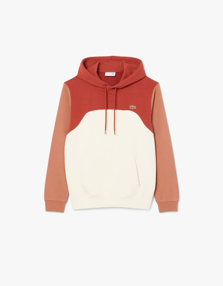 Classic-Fit Colour Block Hooded Sweatshirt