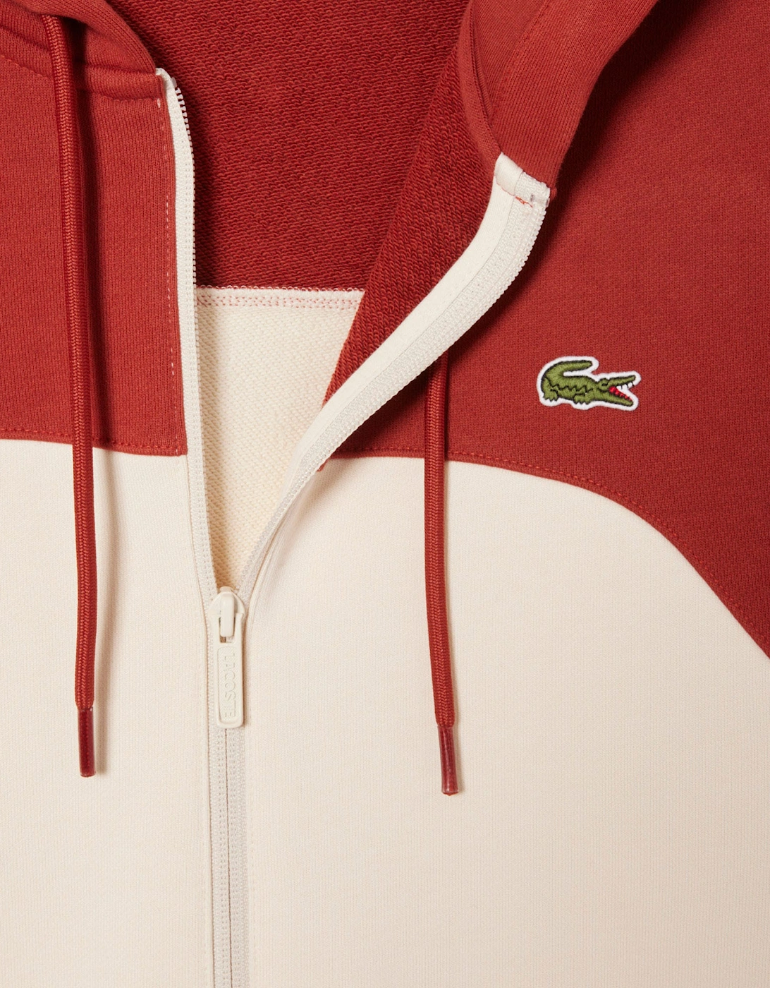 Zipped Colour Block Hoodie