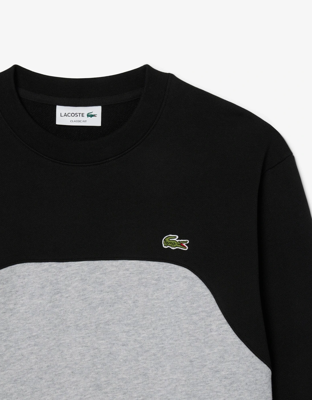 Colour Block Cotton Fleece Sweatshirt