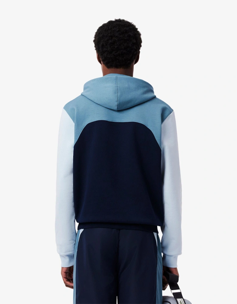 Classic-Fit Colour Block Hooded Sweatshirt