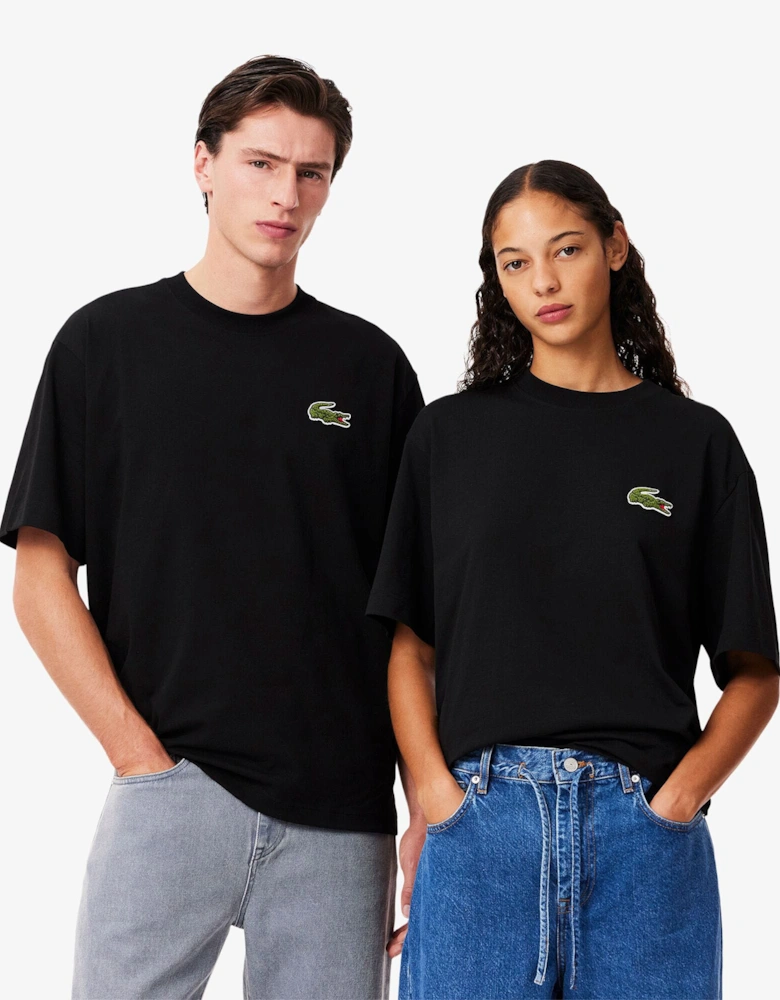 Loose-Fit Heavy Cotton Badge T-Shirt