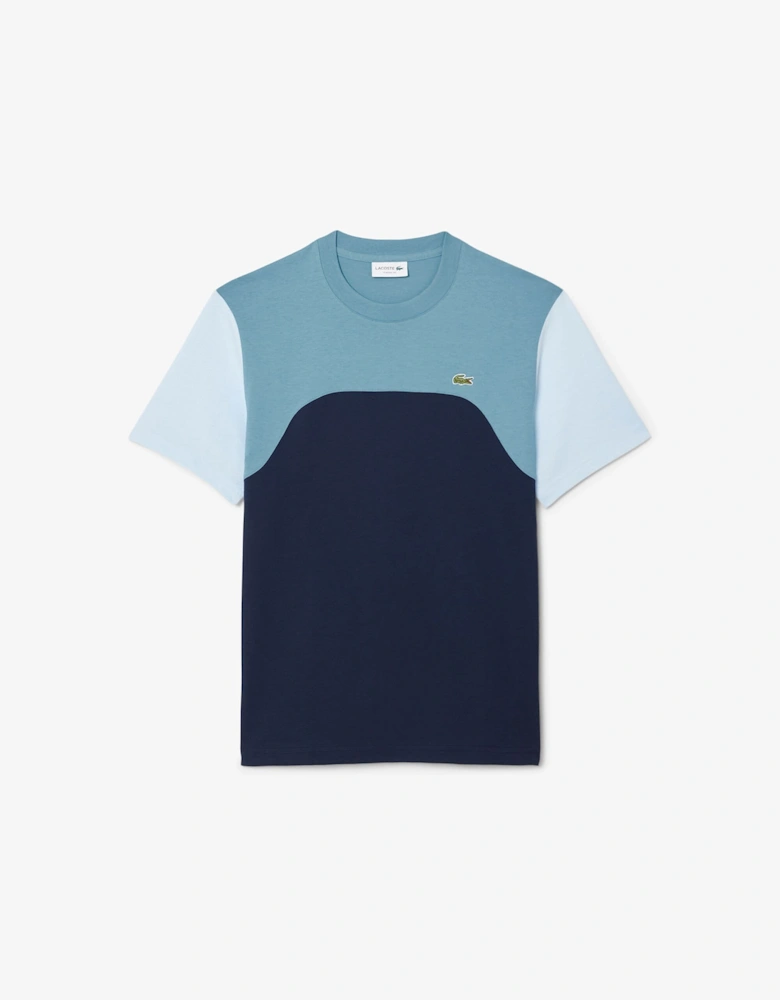 Cotton Jersey Colour Block T-Shirt