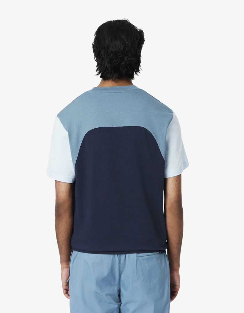 Cotton Jersey Colour Block T-Shirt