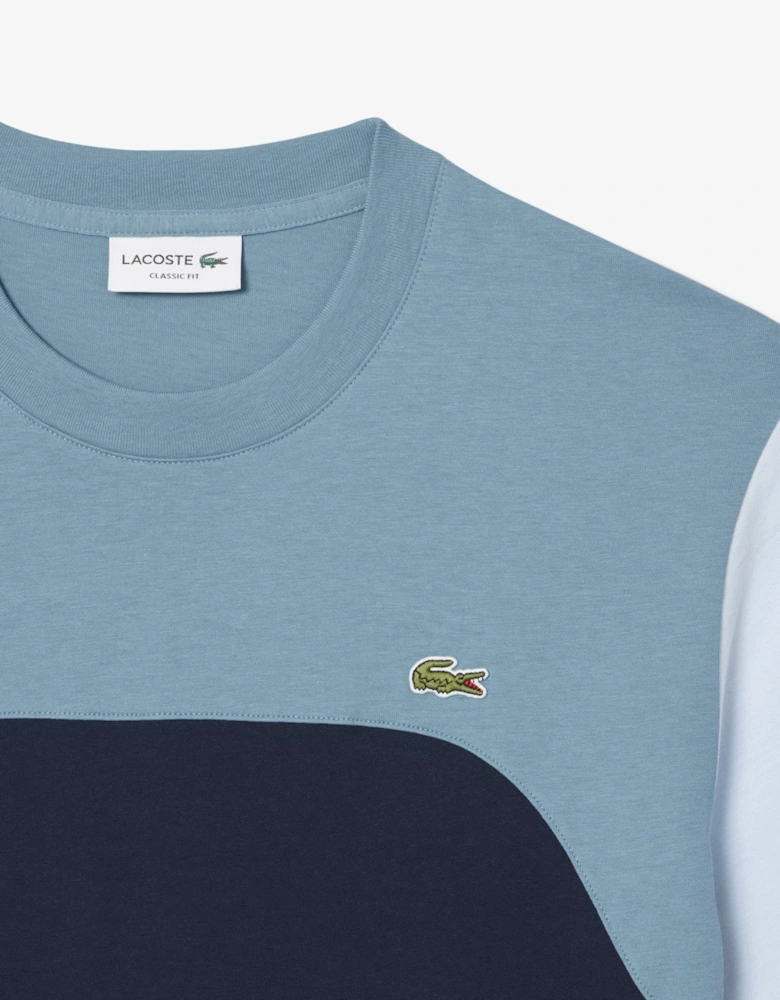 Cotton Jersey Colour Block T-Shirt