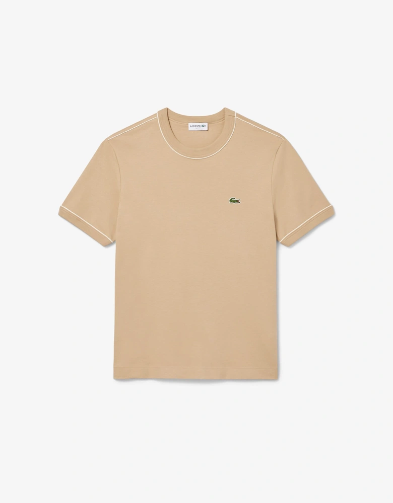 Slim-Fit Cotton Interlock T-Shirt