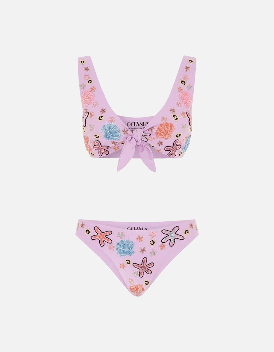 Orla Tie In The Middle Bikini Top Lilac, 2 of 1