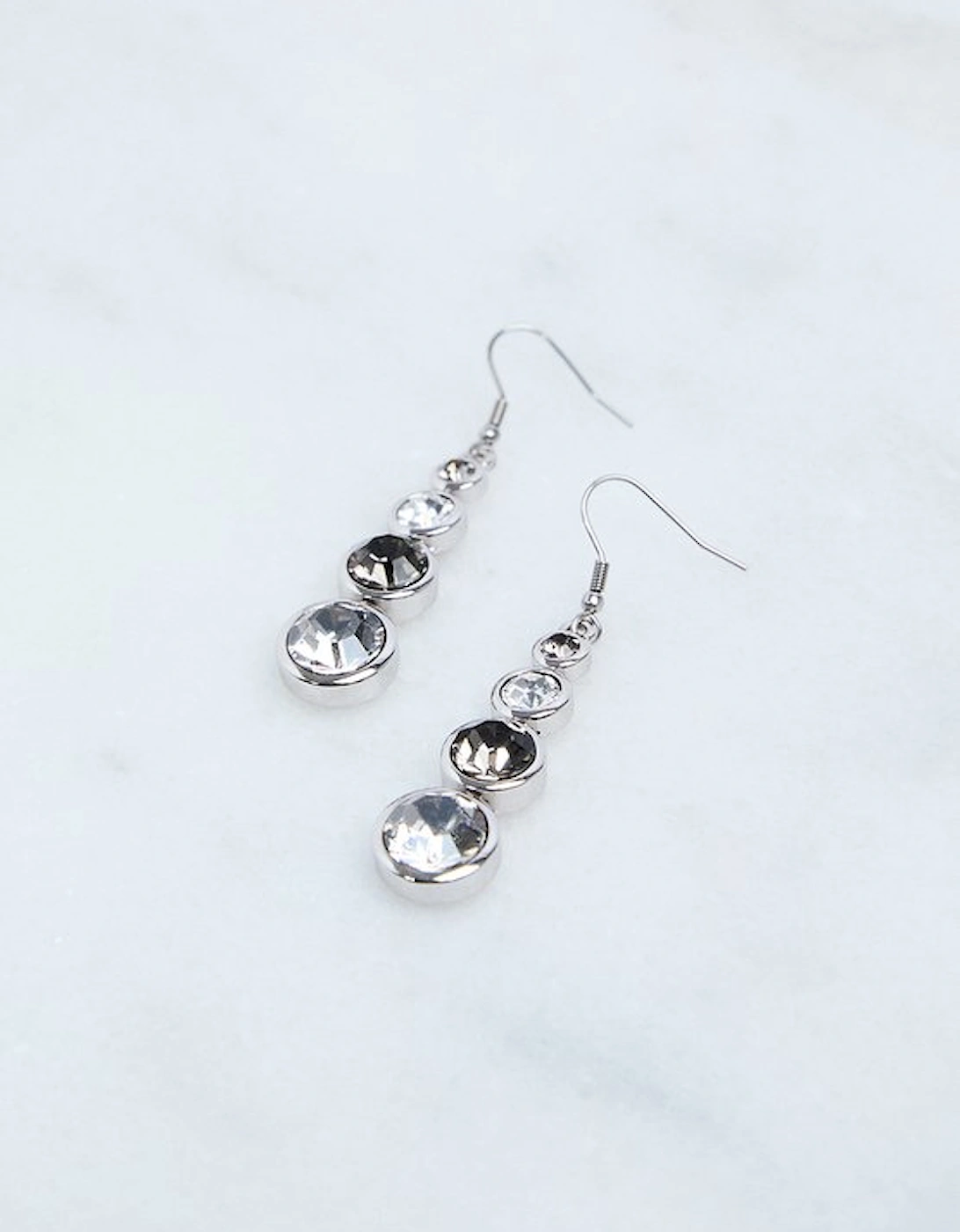 Hand Set European Crystal Teardrop Earrings