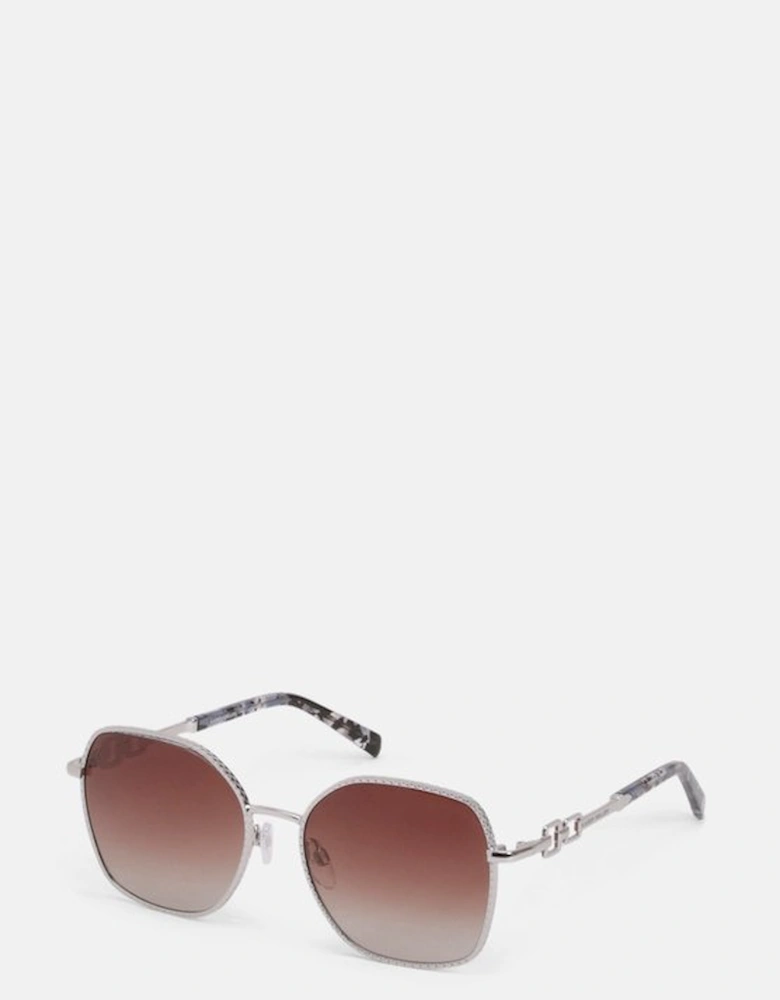 Silver Rounded Sunglasses