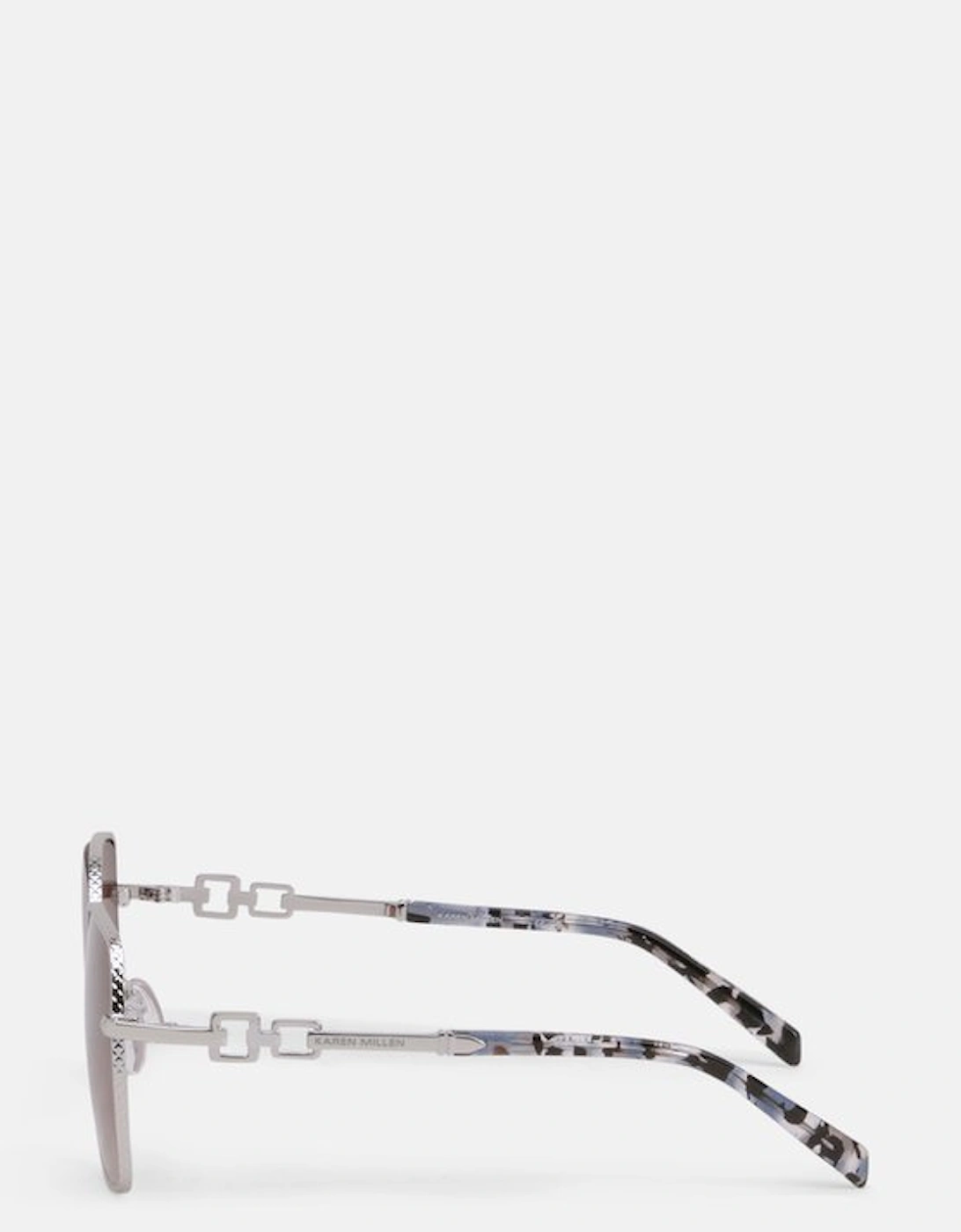 Silver Rounded Sunglasses
