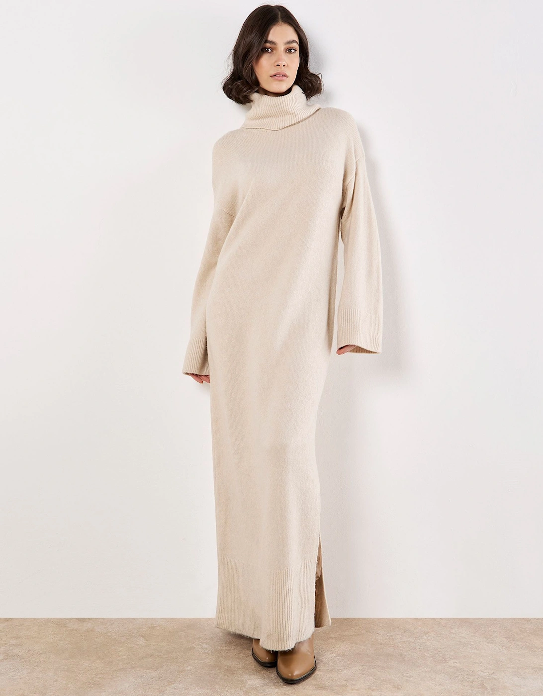 Roll Neck Jumper Maxi Dress, 2 of 1