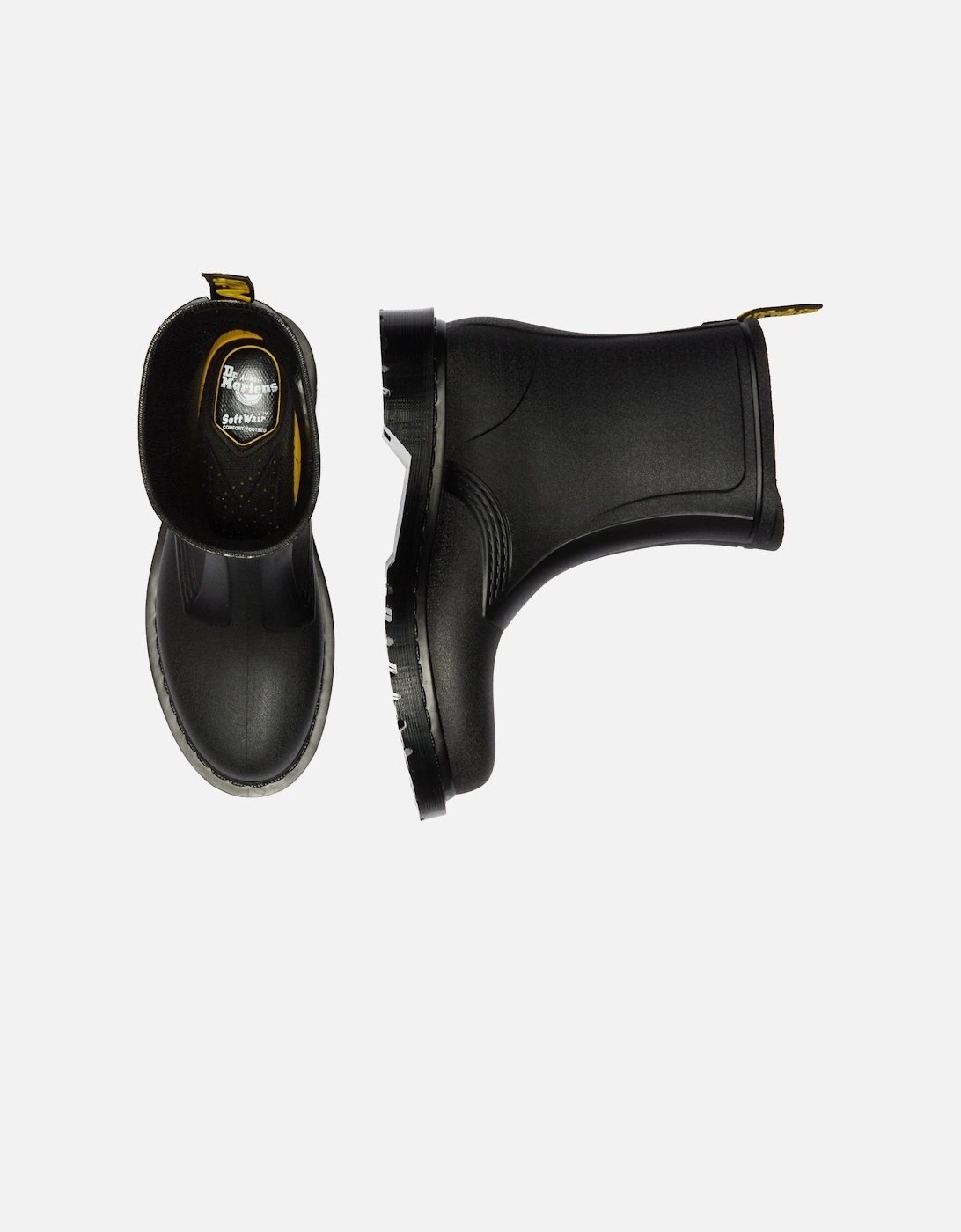 Dr. Martens 1460 Black Pull On Rain Boots