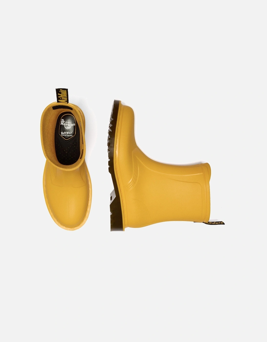 Dr. Martens 1460 Women's Yellow Pull On Rain Boots