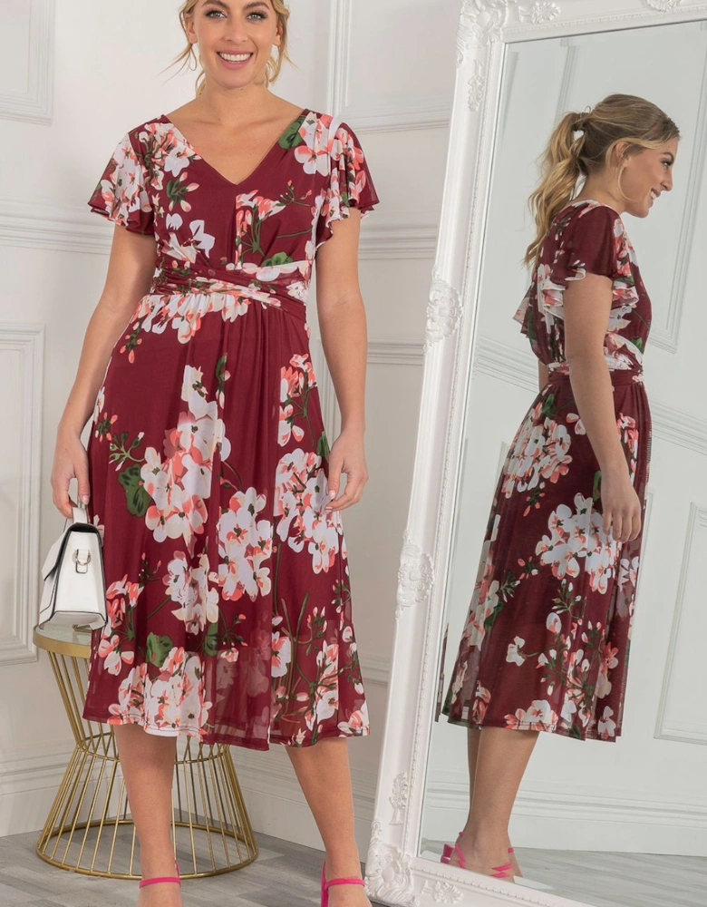 Bethany Mesh Midi Dress