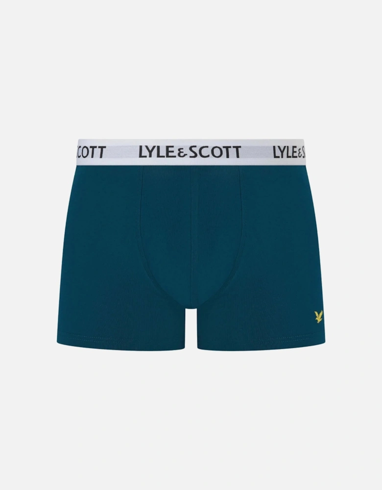 3-Pack Barclay Boxer Briefs, Blue/Burgundy/Green