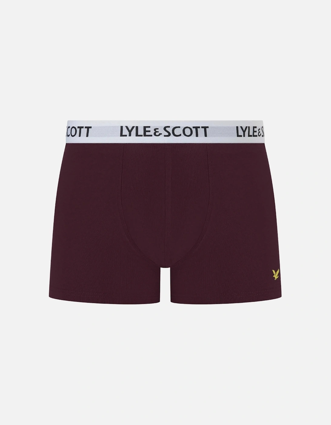 3-Pack Barclay Boxer Briefs, Blue/Burgundy/Green