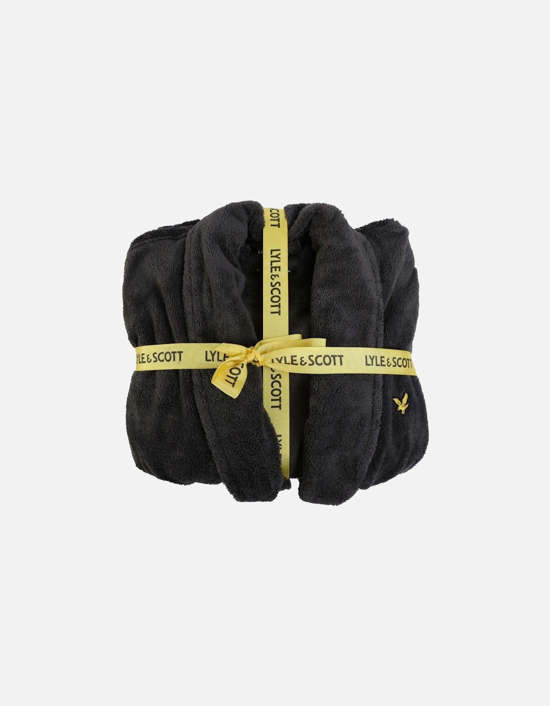 Lucas Towelling Bathrobe, Granite Grey