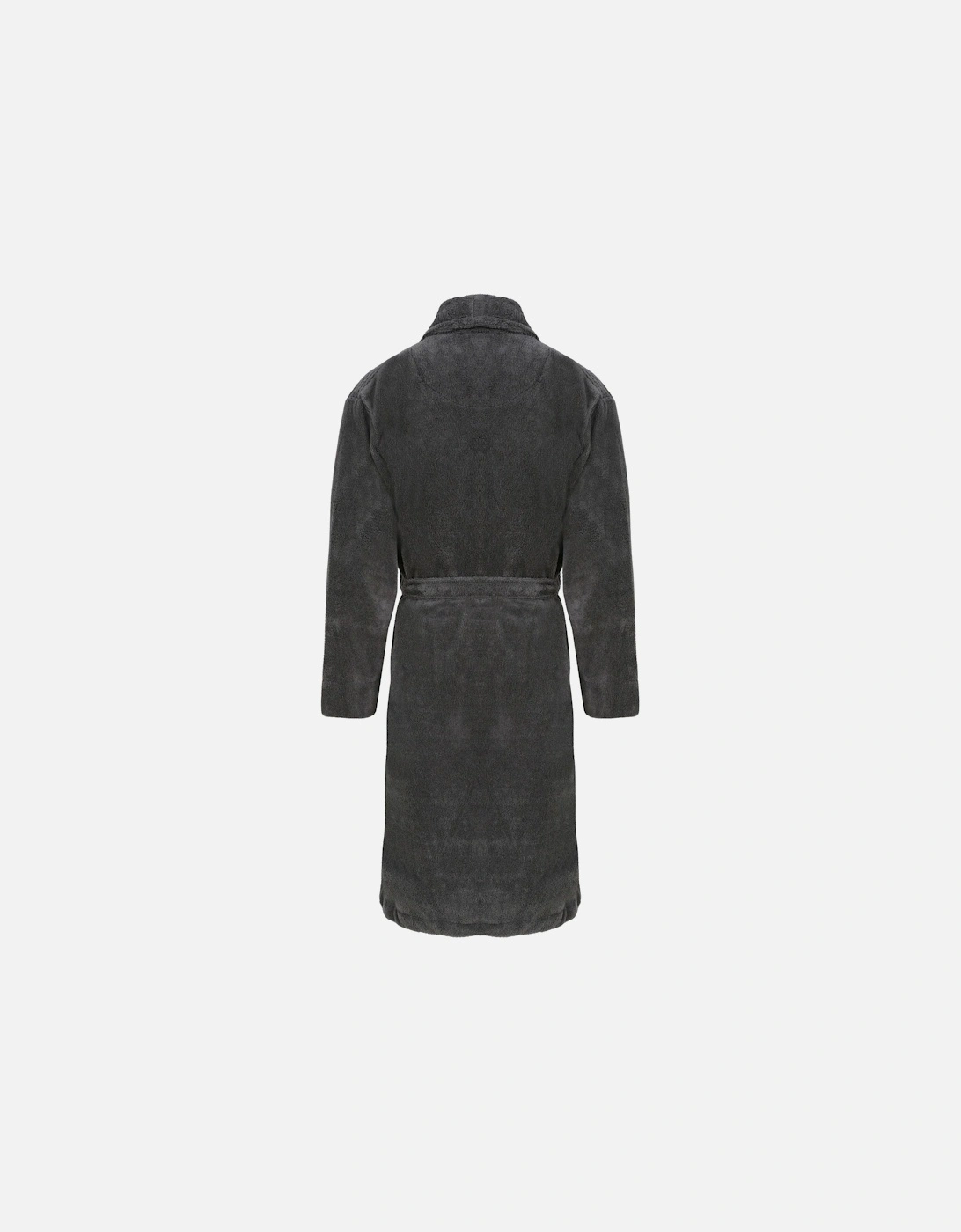 Lucas Towelling Bathrobe, Granite Grey