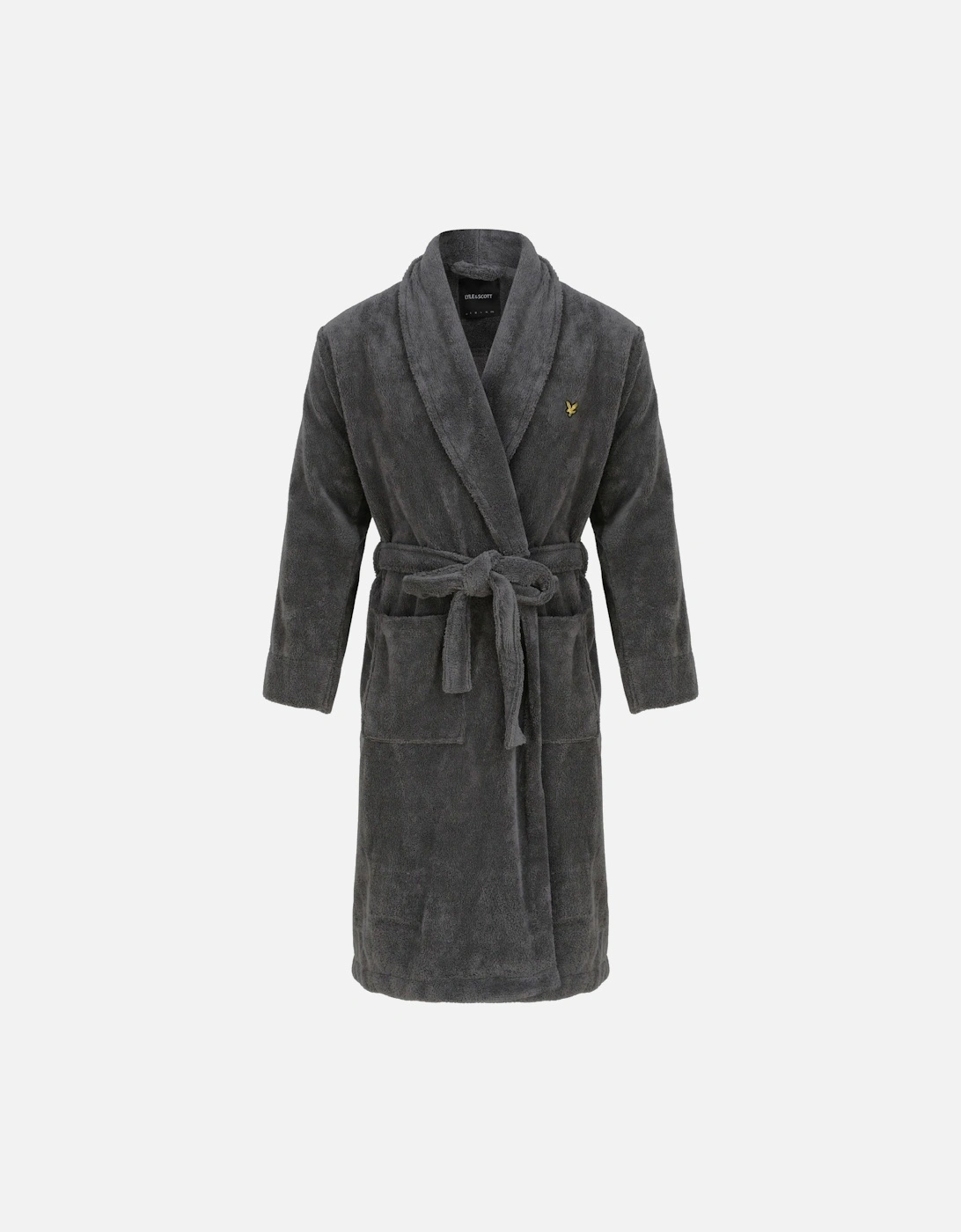 Lucas Towelling Bathrobe, Granite Grey, 5 of 4
