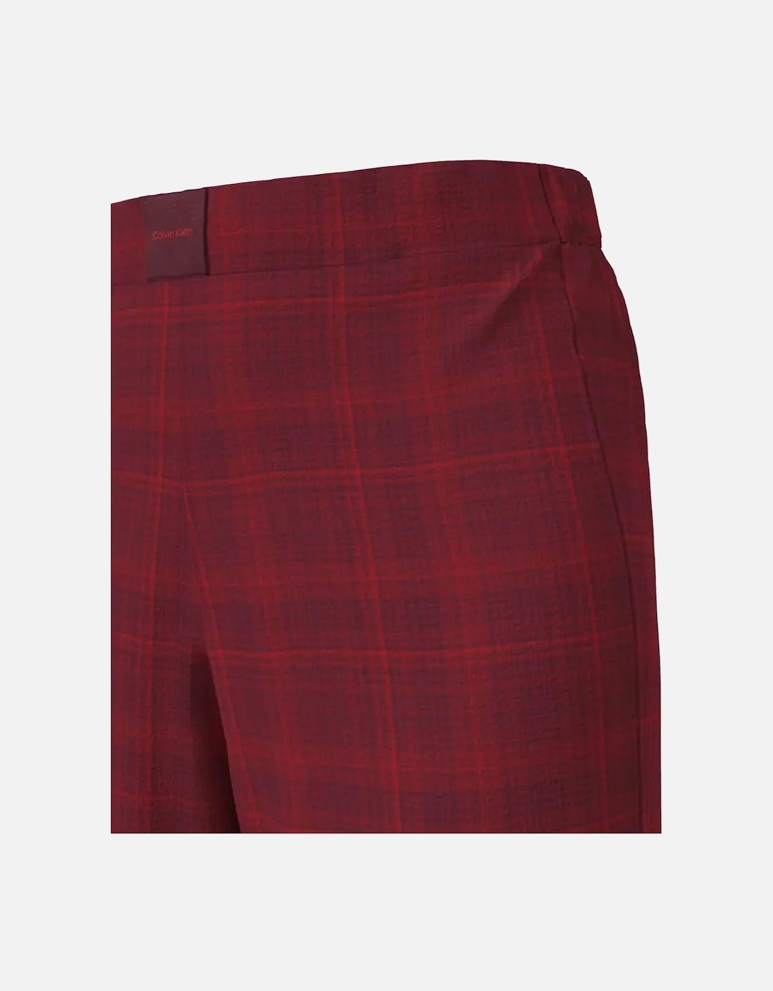 Women Check Flannel Pyjama Set, Zinfandel