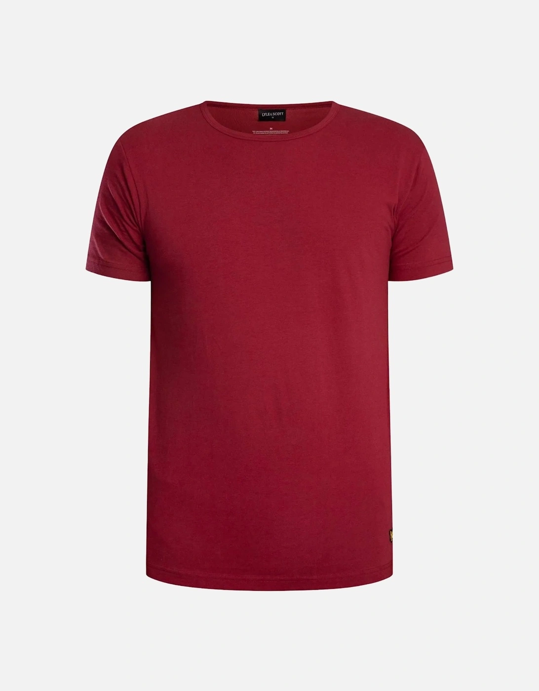 Charlie T-Shirt & Shorts Lounge Set, Burgundy/Black