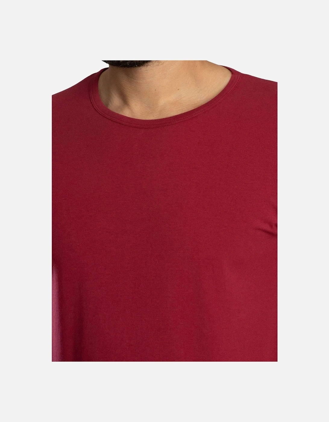 Charlie T-Shirt & Shorts Lounge Set, Burgundy/Black